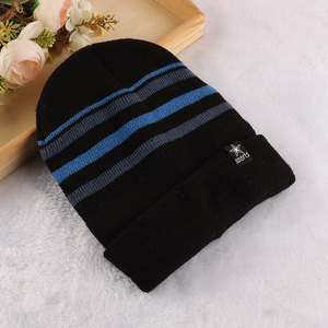 New product winter hat cuffed beanie knitted cap for men
