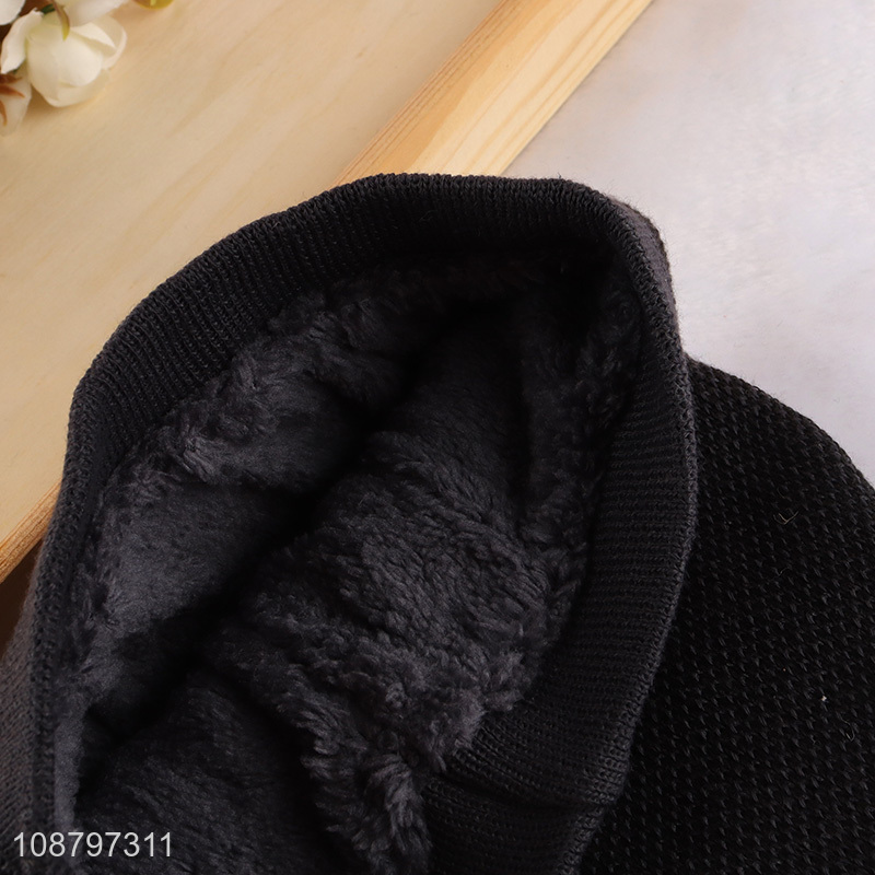 Online wholesale men's knit cuffed beanie winter skull cap