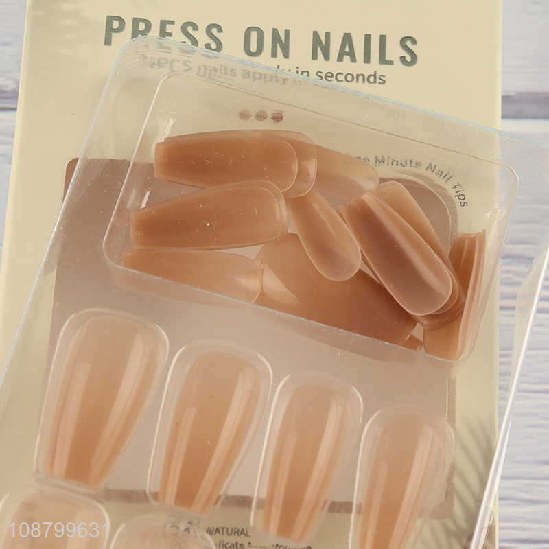 High quality 24pcs press on nails sticky on nails