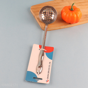 New product stainless steel slotted ladle cooking <em>spoon</em>