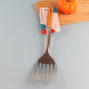 New product stainless steel slotted spatula for cooking