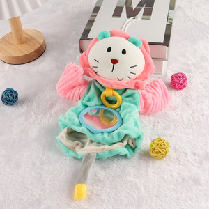 New product cute soft baby security blanket comforter toy