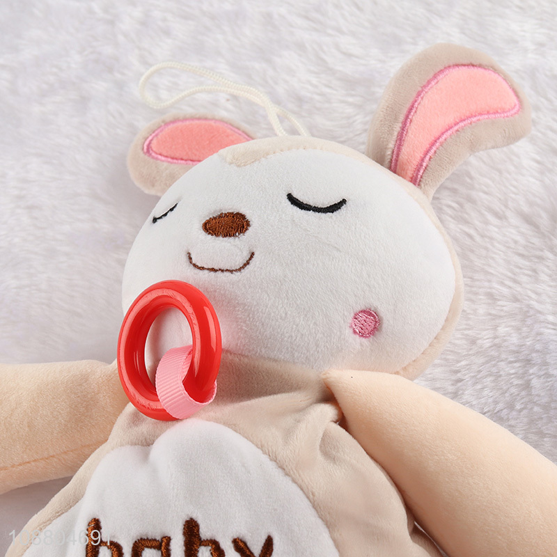 Good quality cute soft baby security blanket comforter toy