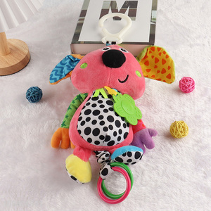 Hot selling baby stroller toy car seat toy hanging plush rattle
