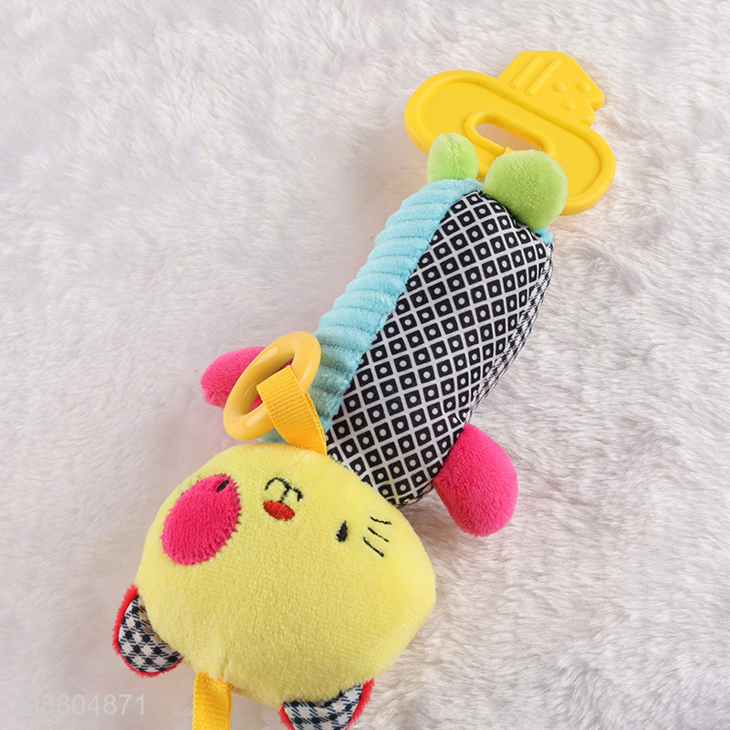 Factory price soft hanging baby rattle infant baby stroller toy