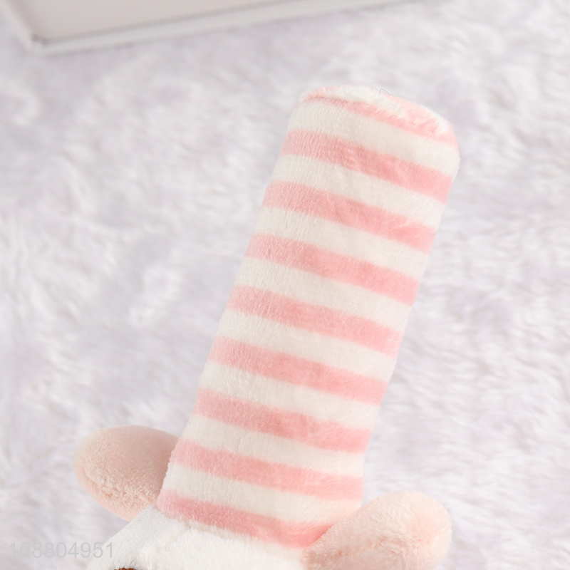 Good quality soft stuffed animal rattle shaker for infants babies