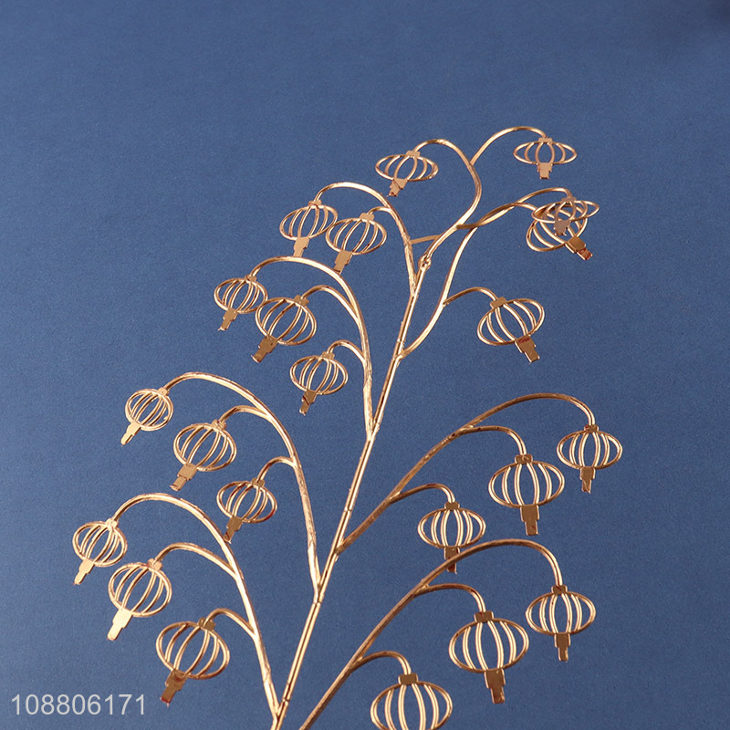 High quality gold artificial leaves fake plant for wedding decor
