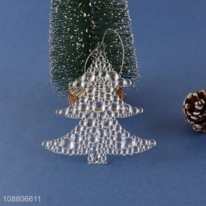 Good quality clear acrylic Christmas tree ornaments for indoor decor