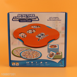 Factory wholesale kids detectives looking chart board games