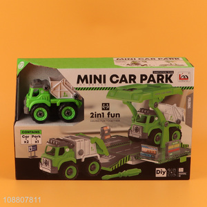 Factory wholesale mini car park toys garbage truck toy