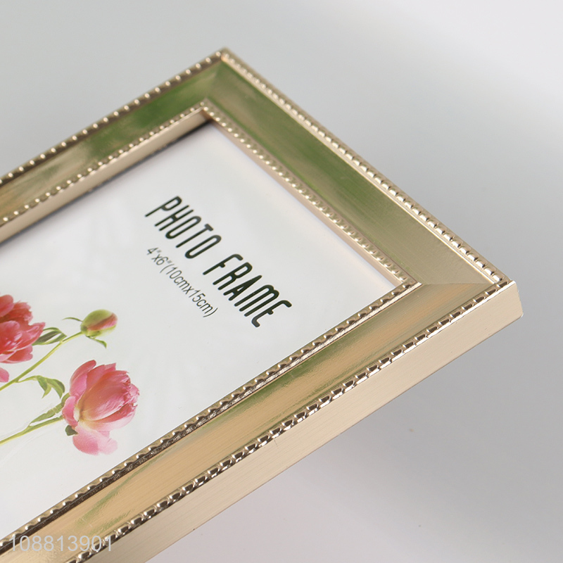 Wholesale 4*6Inch Plastic Photo Frame for Tabletop Display