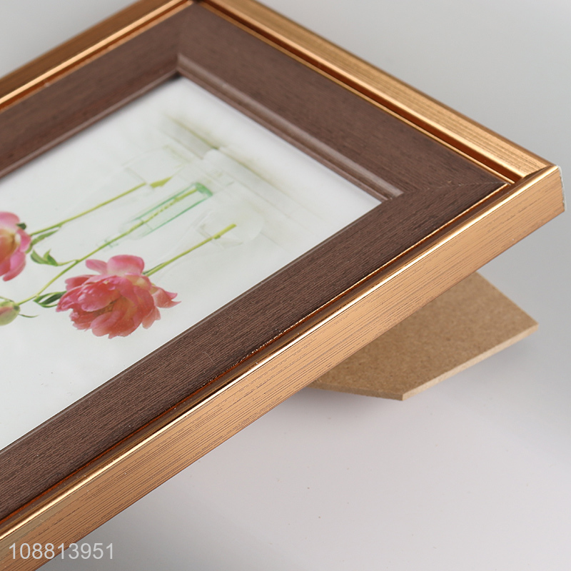 China Imports 4*6Inch Standing Photo Frame for Tabletop Decor