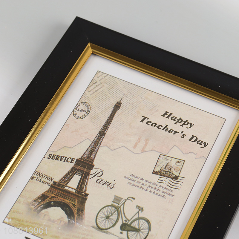 Factory Price 4*6Inch Plastic Photo Frame for Tabletop Display