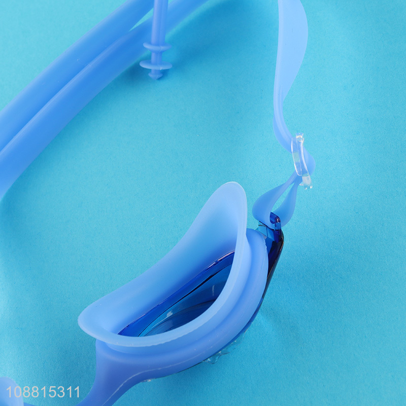 Good quality anti-fog silicone swim goggles with earplugs