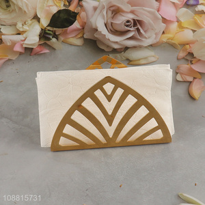 New product gold metal napkin holder for tabletop decor