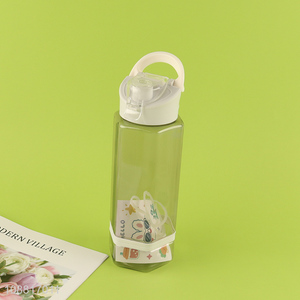 Wholesale clear plastic water bottle with handle & stickers