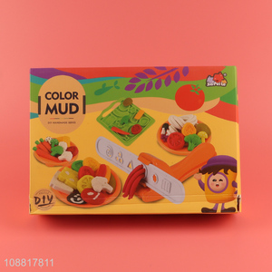 High quality diy color mud toys play dough set for kids