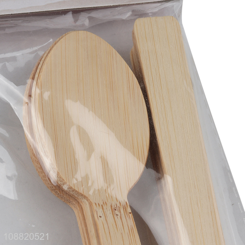 New product bamboo disposable dinnerware spoon set