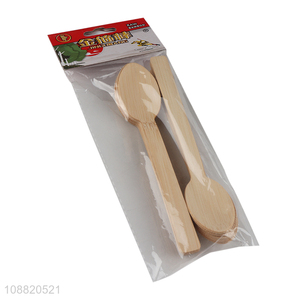 New product bamboo disposable dinnerware <em>spoon</em> set