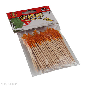 Best selling bamboo disposable fruit sticks wholesale