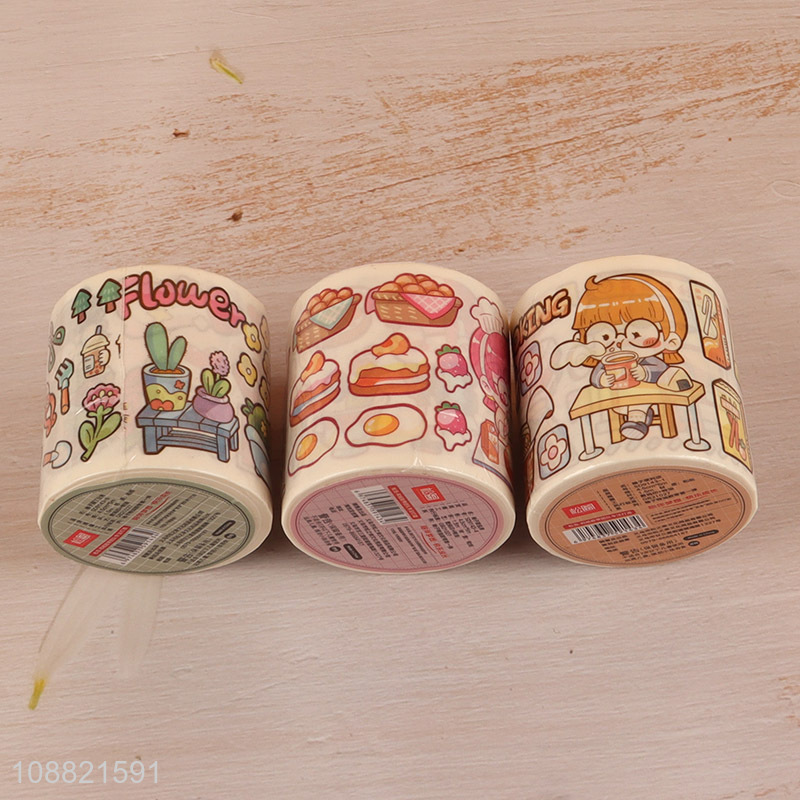 Hot selling cute washi paper tape set for DIY journaling