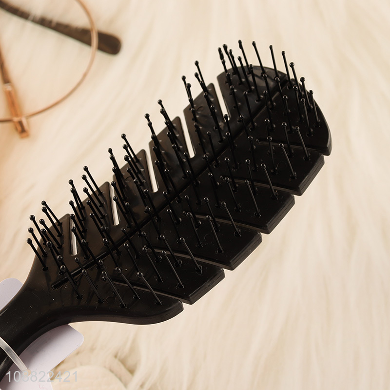 Top selling wide teeth hollow hair comb hair brush for women