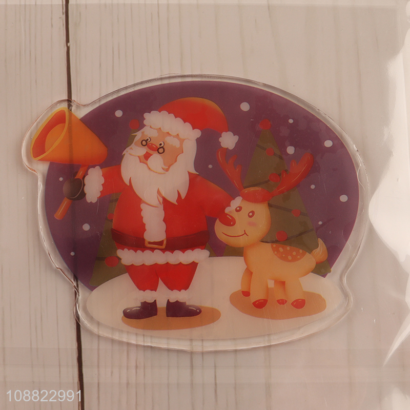 Factory Supply Christmas Gel Window Clings for Kids Toddlers