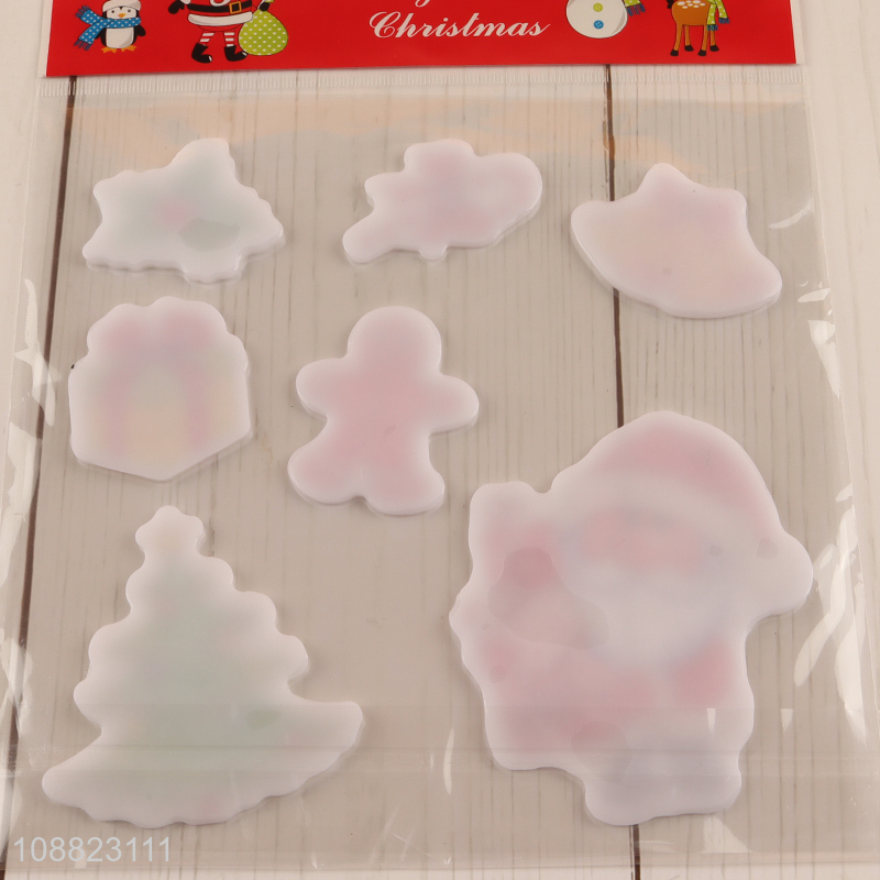 Hot Selling Christmas Gel Window Clings for Kids Toddlers