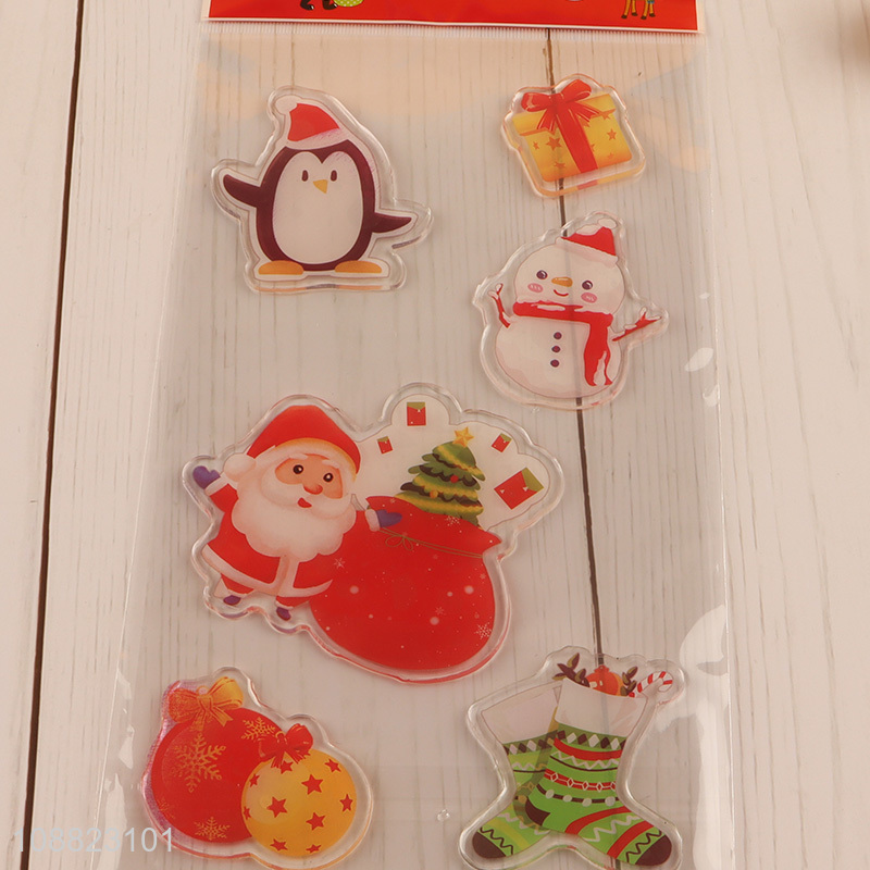 Factory Supply Christmas Window Clings Winter Holiday Stickers