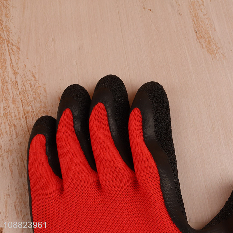 New arrival latex coated gardening gloves safety waterproof work gloves