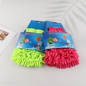 Top quality chenille car wash and wipe car gloves wholesale