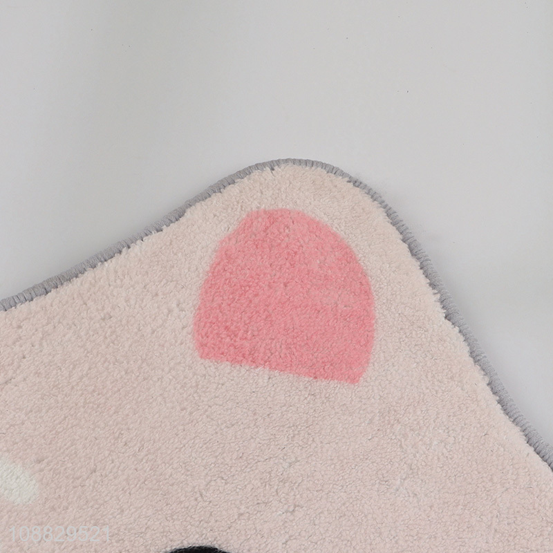 Hot selling cute cartoon cat water absorbent non-slip bath mat