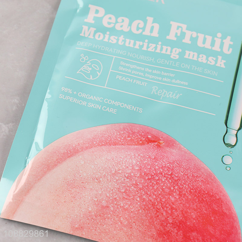 China wholesale skin care peach fruit moisturizing mask