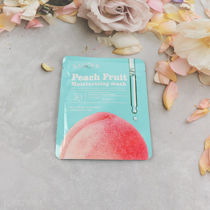 China wholesale skin care peach fruit moisturizing <em>mask</em>