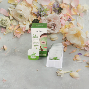 Best quality face care green tea refreshing clay mask