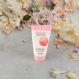 Top quality peach moisturize cleaning cleanser for face care