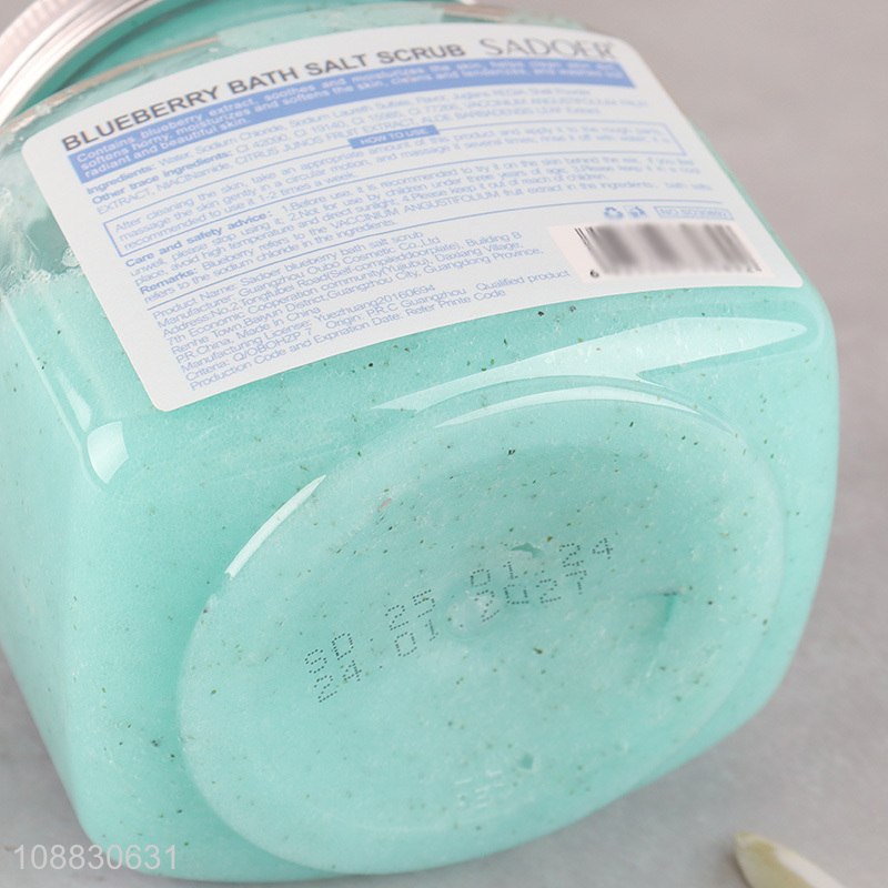 Wholesale from china blueberry scrub bath salt scrub