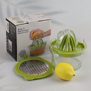 Hot selling 4-in-1 multi-function manual juicer lemon squeezer