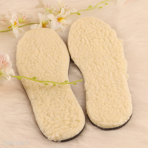 Wholesale winter imitated lamb wool insoles for shoes & boots