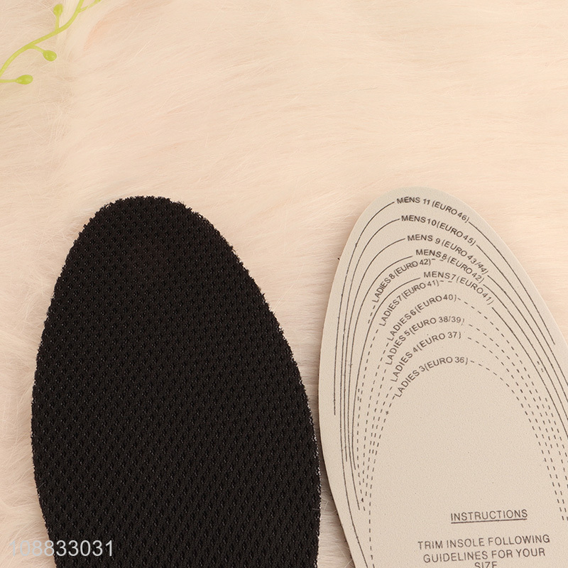 Wholesale mesh cloth shoe insoles sneaker inserts for men women