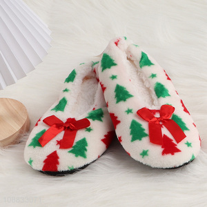 High quality women's slippers fuzzy Christmas house slippers