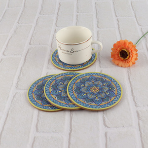 High quality round 4pcs cup mat for home office