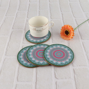 Latest products round cup mat for tabletop decoration