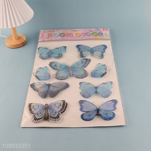 Hot sale indoor decoration butterfly wall sticker