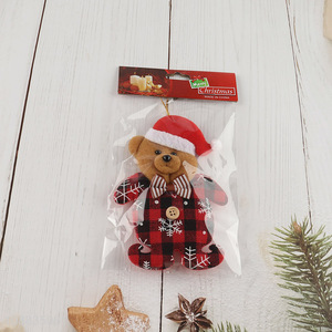 Good price bear shaped christmas hanging ornaments for xmas tree