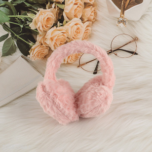 China products pink winter warm earmuffs for outdoor