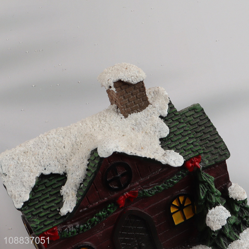 New product resin Christmas village scene house Christmas gifts