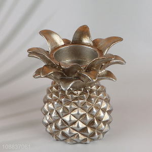 Online wholesale resin pineapple candle holder for home decor