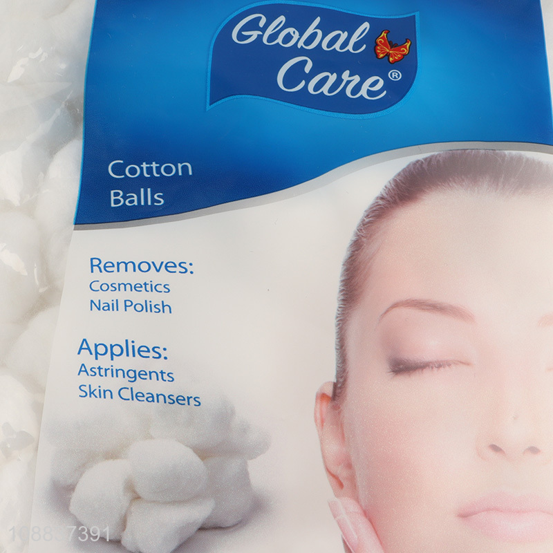 Hot sale 300-count 100% pure cotton balls for makeup remover
