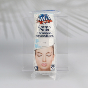 Hot selling 80 count facial cotton pads for sensitive skin